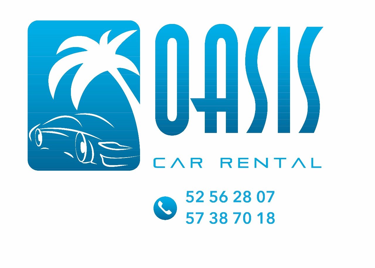Oasis Car Rental — call 52 56 28 07 or 57 38 70 18